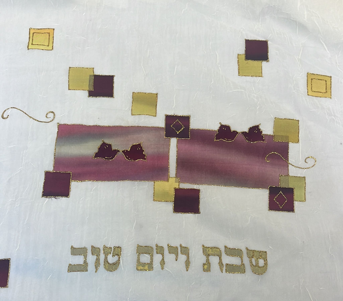 Hand Painted  Silk Challah Cover (Various designs)